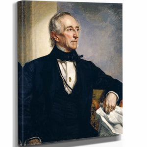 George Peter Alexander Healy 11" x 14" / Stretched Canvas Wrap John Tyler By George Peter Alexander Healy  1