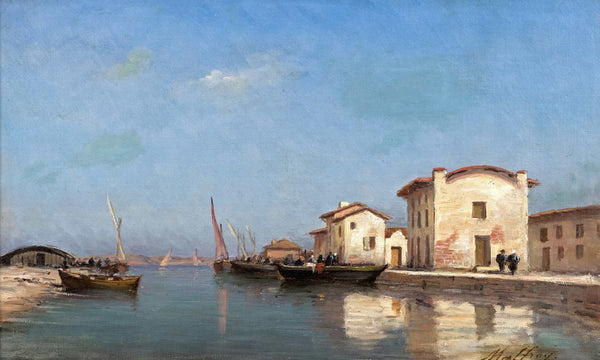 Charles Malfroy Kanal Bei Martigues By Charles Malfroy