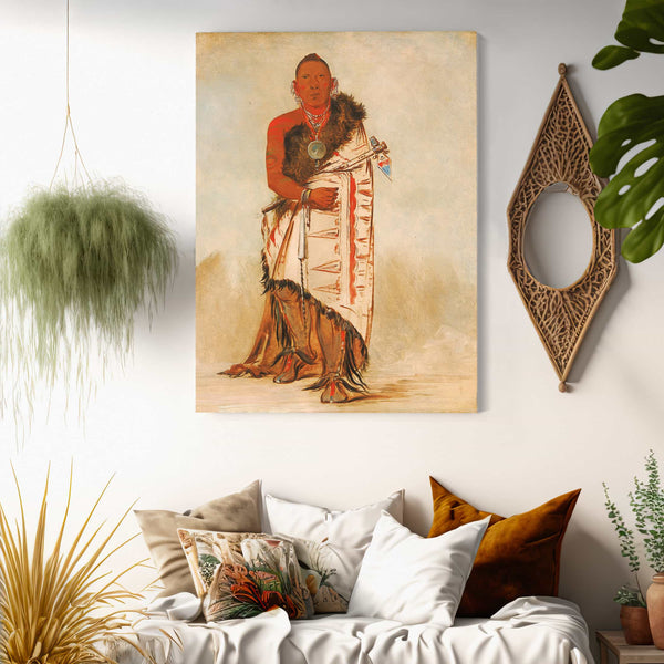 George Catlin Ki Ho Go Waw Shu Shee Brave Chief Chief Of The Tribe By George Catlin