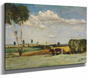 Kleine Landschaft Mit Heuwagen By Bruno Gimpel