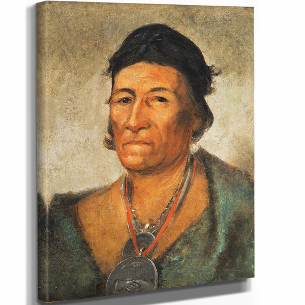 George Catlin Ko Man I Kin Big Wave An Old And Distinguished Chief By George Catlin