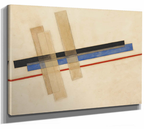 Laszlo Moholy Nagy 14" x 11" / Stretched Canvas Wrap Komposition By Laszlo Moholy Nagy