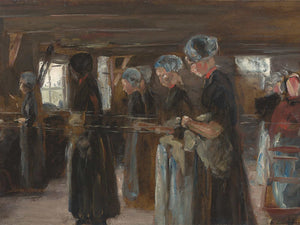 Max Liebermann Kompositionsstudie Zur Flachsscheuer In Laren By Max Liebermann