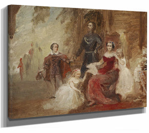 Konigliche Familie Von Hannover Olstudie By Friedrich August Von Kaulbach 1