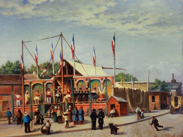 C Bussilliet La Baraque Du Lutteur Dubois Boulevard De La Villette By C Bussilliet