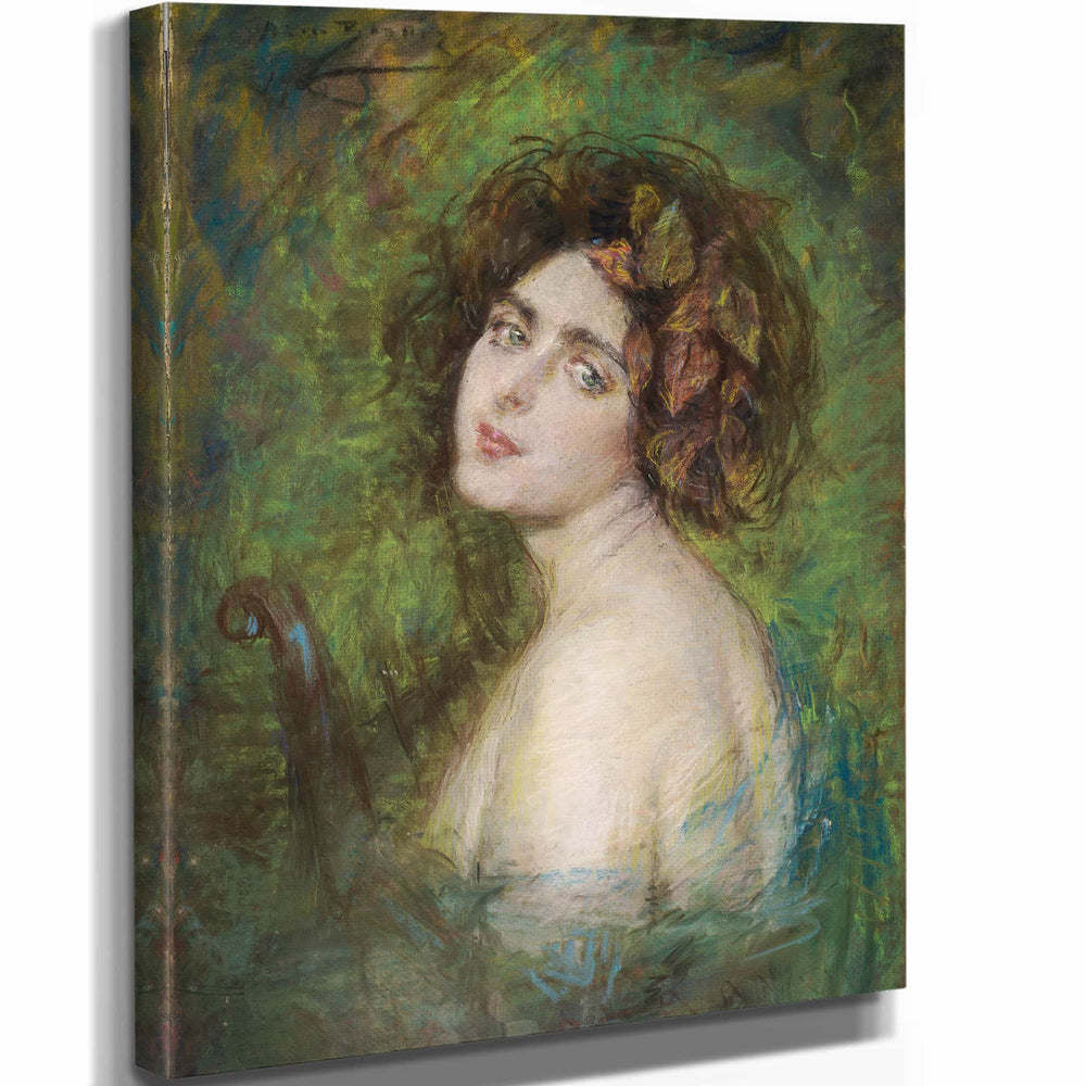 Alice Pike Barney 11" x 14" / Stretched Canvas Wrap La Cigale By Alice Pike Barney