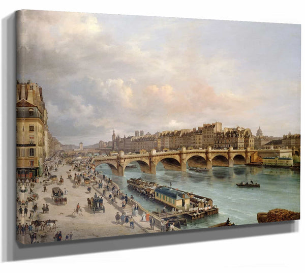 La Cite Et Le Pont Neuf Vus Du Quai Du Louvre By Giuseppe Canella