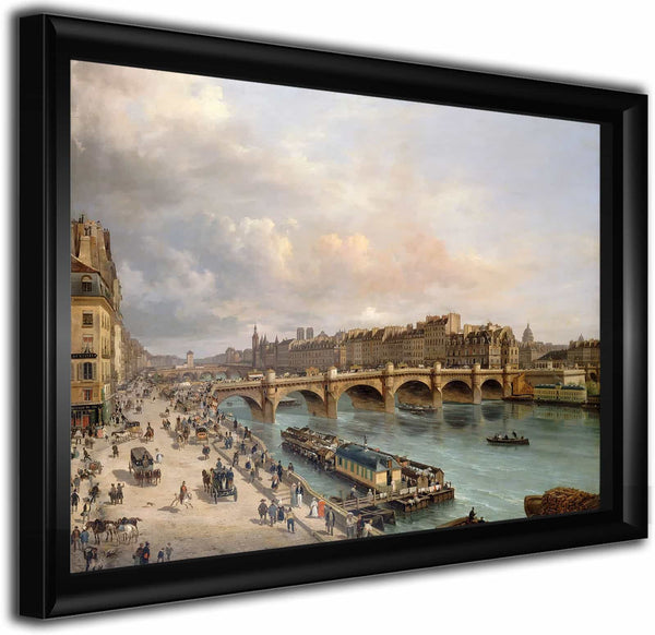 La Cite Et Le Pont Neuf Vus Du Quai Du Louvre By Giuseppe Canella