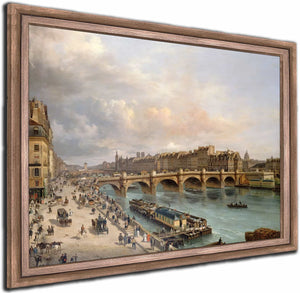 La Cite Et Le Pont Neuf Vus Du Quai Du Louvre By Giuseppe Canella