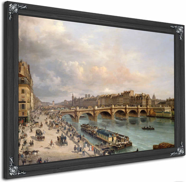 La Cite Et Le Pont Neuf Vus Du Quai Du Louvre By Giuseppe Canella