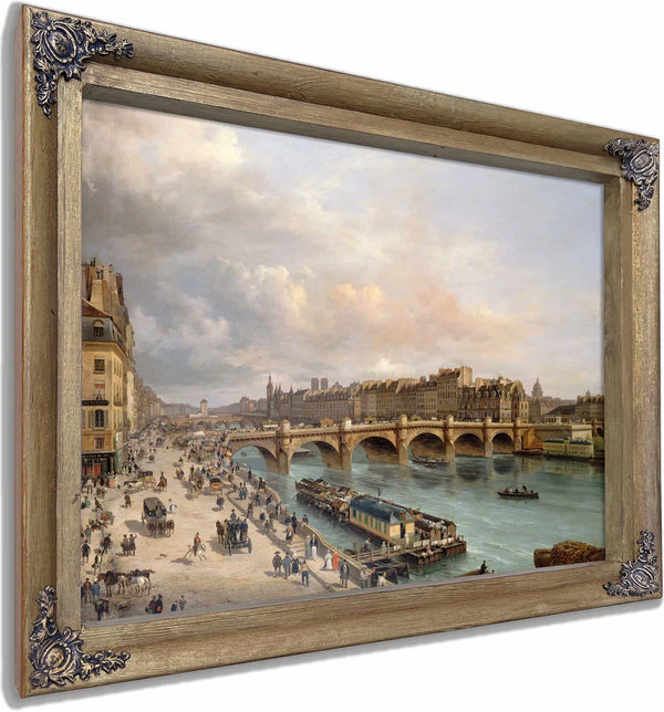 La Cite Et Le Pont Neuf Vus Du Quai Du Louvre By Giuseppe Canella