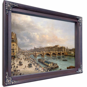 La Cite Et Le Pont Neuf Vus Du Quai Du Louvre By Giuseppe Canella