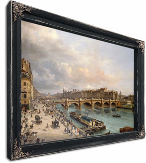 La Cite Et Le Pont Neuf Vus Du Quai Du Louvre By Giuseppe Canella