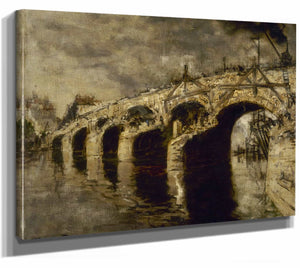 La Demolition De Lancien Pont De La Tournelle By Frank Myers Boggs 1