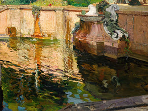 Joaquin Sorolla La Fuente De Los Caballos La Granja By Joaquin Sorolla