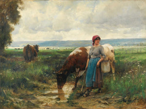 Julien Dupre La Gardeuse De Vaches By Julien Dupre