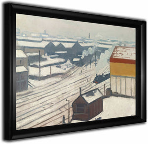 La Gare Montparnasse Sous La Neige By Albert Marquet