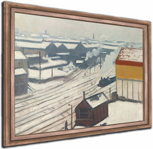 La Gare Montparnasse Sous La Neige By Albert Marquet