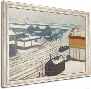 La Gare Montparnasse Sous La Neige By Albert Marquet