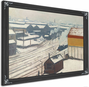 La Gare Montparnasse Sous La Neige By Albert Marquet