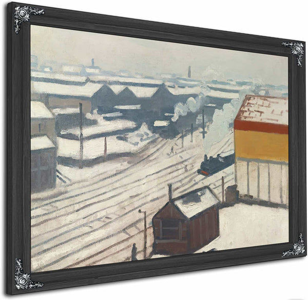 La Gare Montparnasse Sous La Neige By Albert Marquet