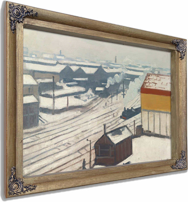 La Gare Montparnasse Sous La Neige By Albert Marquet