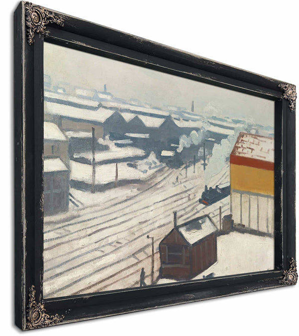 La Gare Montparnasse Sous La Neige By Albert Marquet