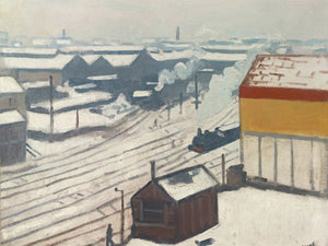 Albert Marquet La Gare Montparnasse Sous La Neige By Albert Marquet