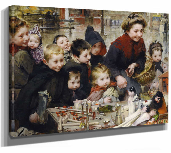 La Joie Des Petits By Henri Jules Jean Geoffroy