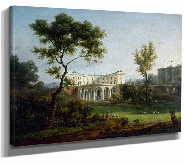 La Maison De Beaumarchais Et La Bastille By Jean Baptiste Francois Genillion