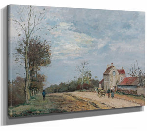 Camille Pissarro La Maison De Monsieur Musy Route De Marly Louveciennes By Camille Pissarro