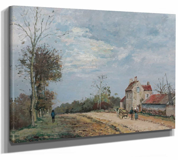 Camille Pissarro La Maison De Monsieur Musy Route De Marly Louveciennes By Camille Pissarro