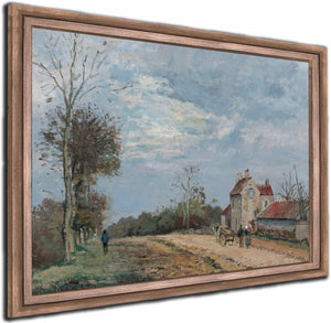 La Maison De Monsieur Musy Route De Marly Louveciennes By Camille Pissarro