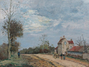 Camille Pissarro La Maison De Monsieur Musy Route De Marly Louveciennes By Camille Pissarro