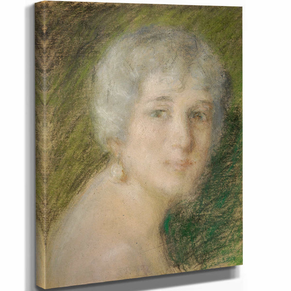 Alice Pike Barney 11" x 14" / Stretched Canvas Wrap La Marquise By Alice Pike Barney