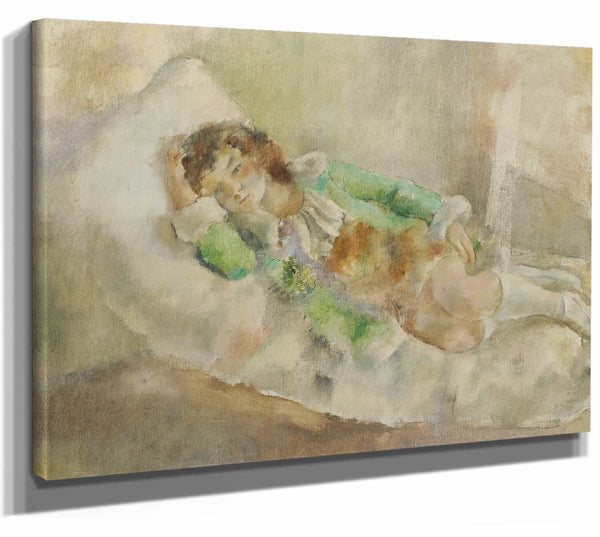 Jules Pascin 14" x 11" / Stretched Canvas Wrap La Petite Actrice By Jules Pascin