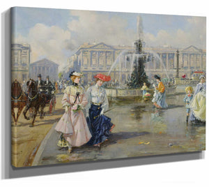 La Place De La Concorde By Joaquin Pallares Allustante