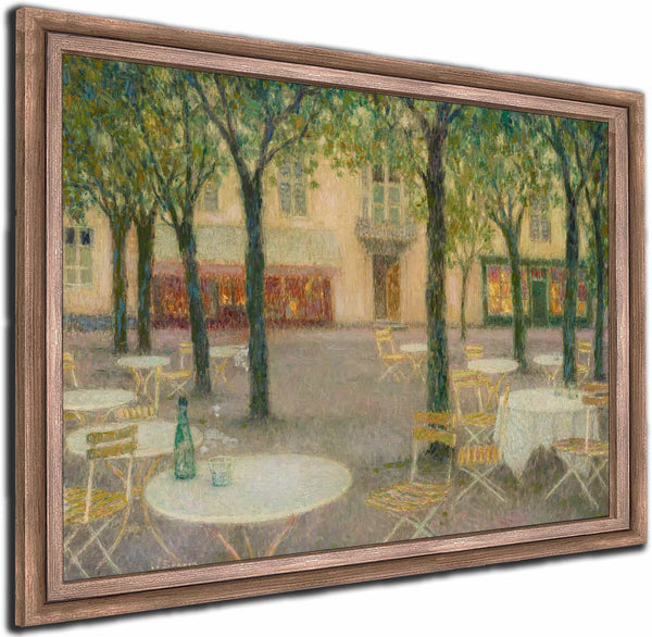 La Place Des Buveurs Deau Aix Les Bains By Henri Le Sidaner