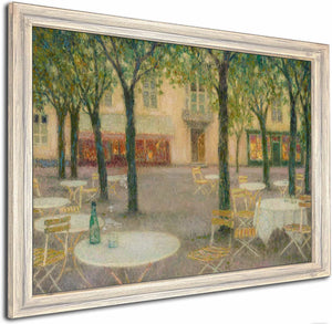 La Place Des Buveurs Deau Aix Les Bains By Henri Le Sidaner