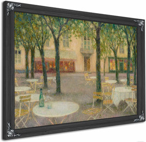 La Place Des Buveurs Deau Aix Les Bains By Henri Le Sidaner