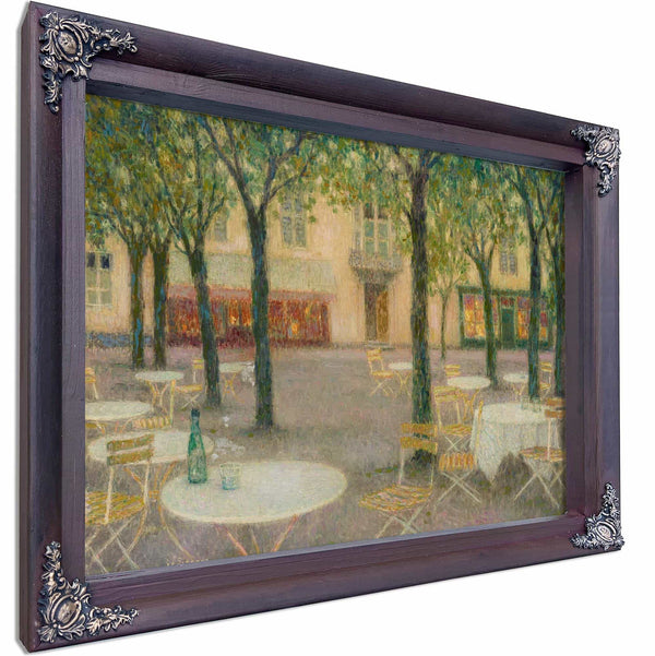 La Place Des Buveurs Deau Aix Les Bains By Henri Le Sidaner