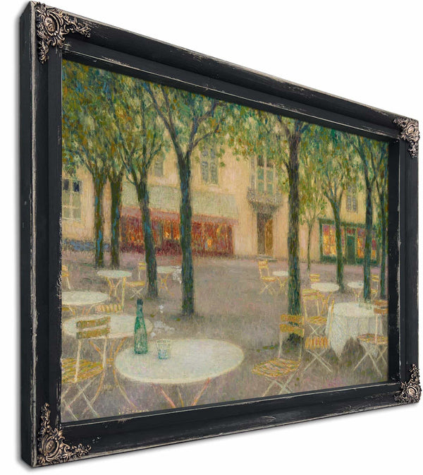 La Place Des Buveurs Deau Aix Les Bains By Henri Le Sidaner