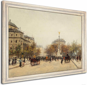 La Place Du Chatelet Paris By Joaquin Miro