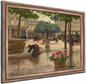 La Place Du Theatre Francais By Victor Gabriel Gilbert