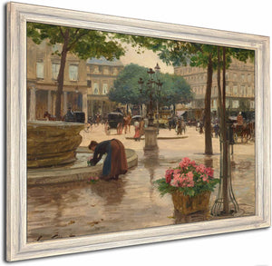 La Place Du Theatre Francais By Victor Gabriel Gilbert