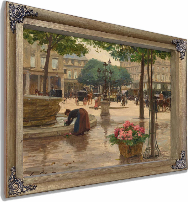 La Place Du Theatre Francais By Victor Gabriel Gilbert