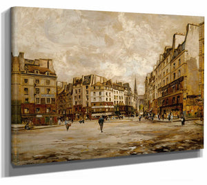 La Place Maubert By Emmanuel Lansyer