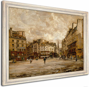 La Place Maubert By Emmanuel Lansyer