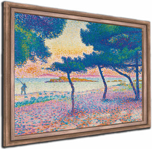 La Plage De Saint Clair By Henri Edmond Cross