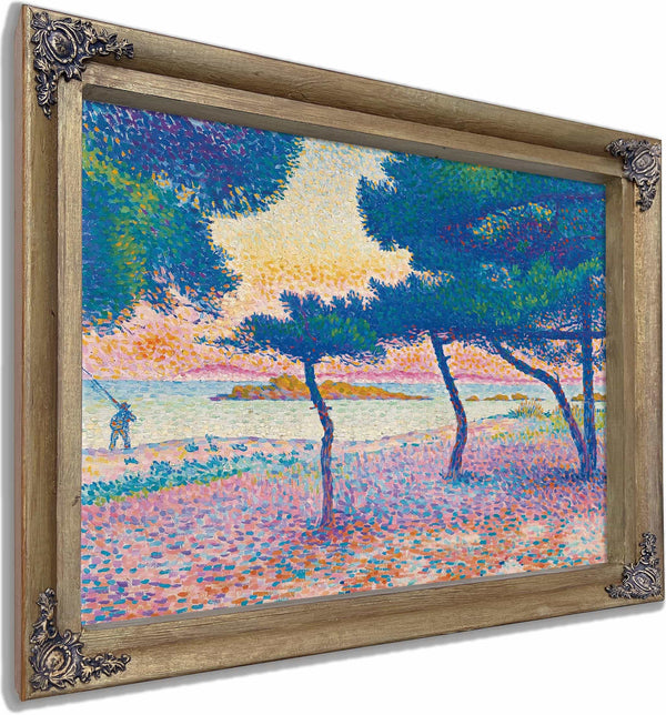 La Plage De Saint Clair By Henri Edmond Cross